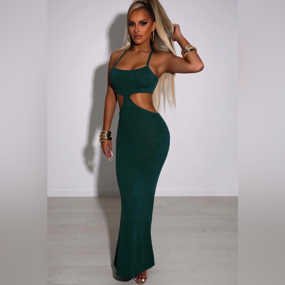 BRAND NEW “HELENIKA” knit maxi dress BABYBOO size XS - Picture 2 of 2